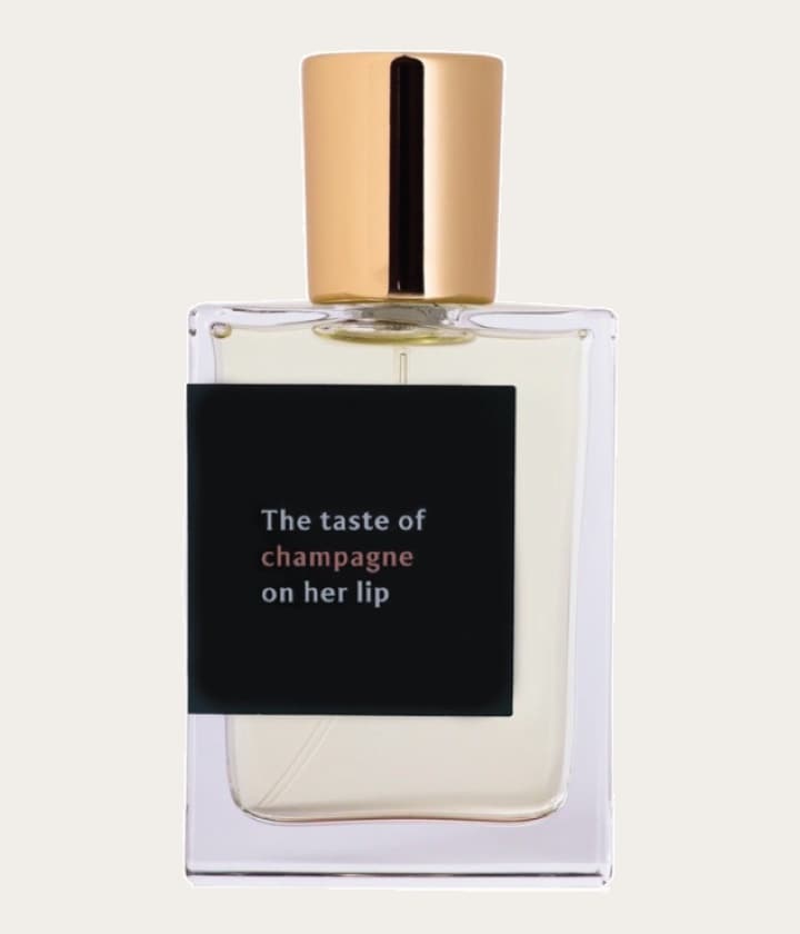 Proad The Taste of Champagne on Her Lip